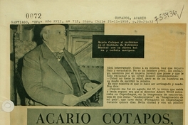 Acario Cotapos, el "Pájaro Burlón" de la música, ha vuelto triunfante