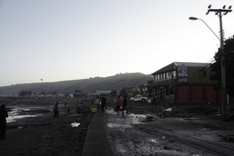 Calle principal de Iloca, febrero de 2010