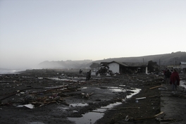 Borde costero de Iloca, febrero de 2010