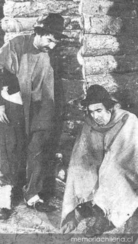 Mario Montilles y Tennyson Ferrada en una escena del teleteatro Fuerte Bulnes