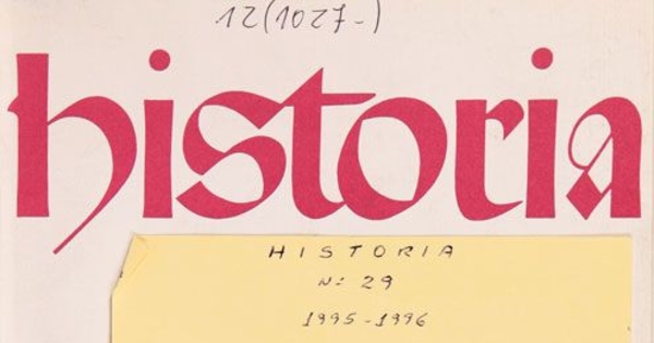 Historia: n° 29, 1995-1996
