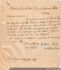 Correspondencia de la Secretaria General del Movimiento Pro-Emancipación de las Mujeres de Chile (MEMCH), Elena Caffarena, septiembre-diciembre, 1937