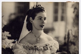 Retrato de Inés Mazière, Reina de la Primavera, Rancagua, 1947