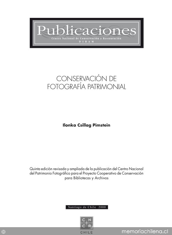 Conservación de fotografía patrimonial