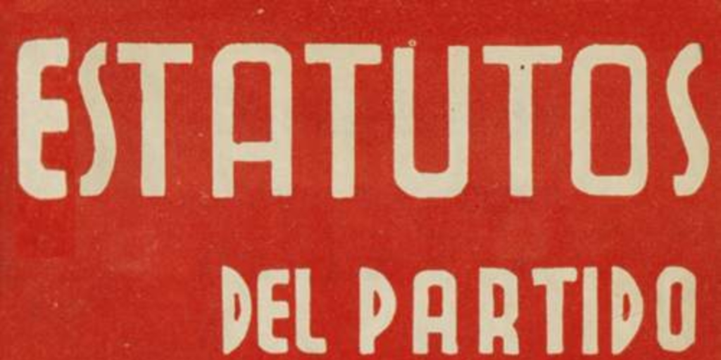 Estatutos del Partido Comunista de Chile