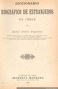Diccionario biográfico de estranjeros en Chile
