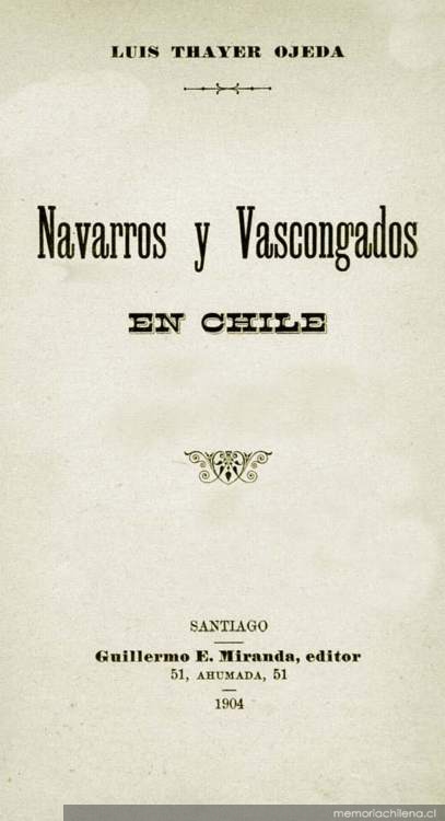 Navarros y Vascongados en Chile