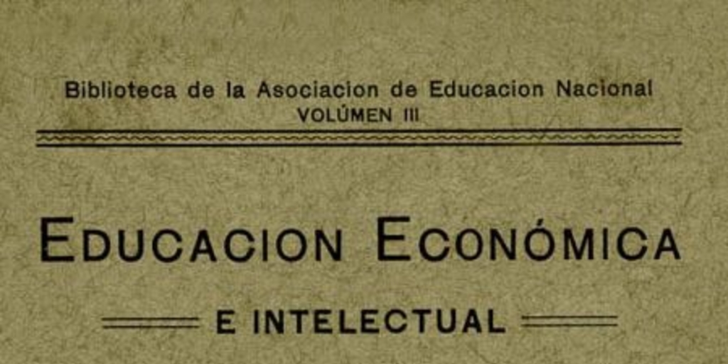 Educación económica e intelectual