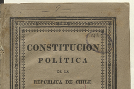 Constitución política de la República de Chile