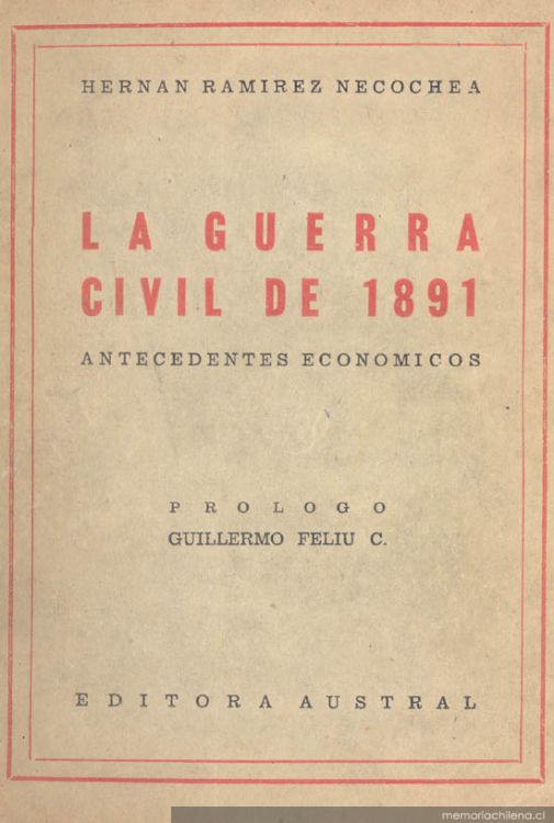 La guerra civil de 1891 : antecedentes económicos