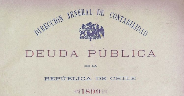 Deuda pública de la República de Chile : 1899