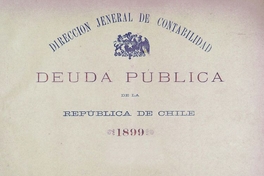 Deuda pública de la República de Chile : 1899