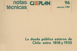 La deuda pública externa de Chile entre 1818 y 1935