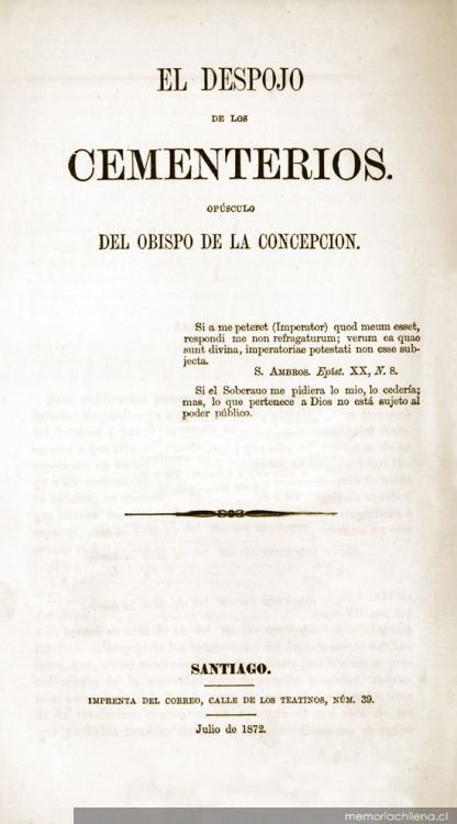 El despojo de los cementerios