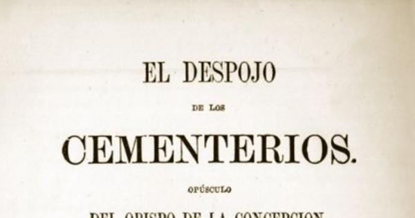 El despojo de los cementerios