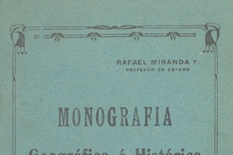Monografía geográfica e histórica de la comuna de Tomé