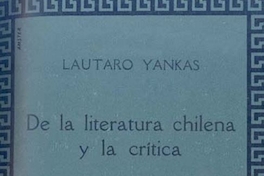 De la literatura chilena y la crítica