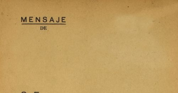 Mensaje de S.E. el Presidente de la República Don Juan Antonio Ríos : en la apertura de las sesiones ordinarias del Congreso Nacional 21 de Mayo de 1944