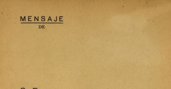 Mensaje de S.E. el Presidente de la República Don Juan Antonio Ríos : en la apertura de las sesiones ordinarias del Congreso Nacional 21 de Mayo de 1944