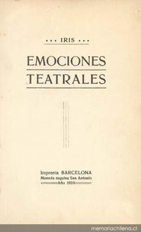 Emociones teatrales (1910)