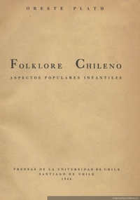 Folklore chileno : aspectos populares infantiles