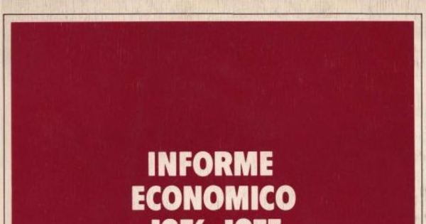 Informe económico : 1976-1977
