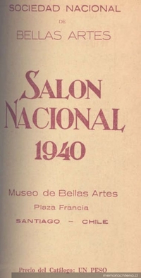 Exposición Anual de Bellas Artes (artes del dibujo) en su 22avo. aniversario de su fundación [en el Museo de Bellas Artes, Plaza Francia Santiago, Chile]