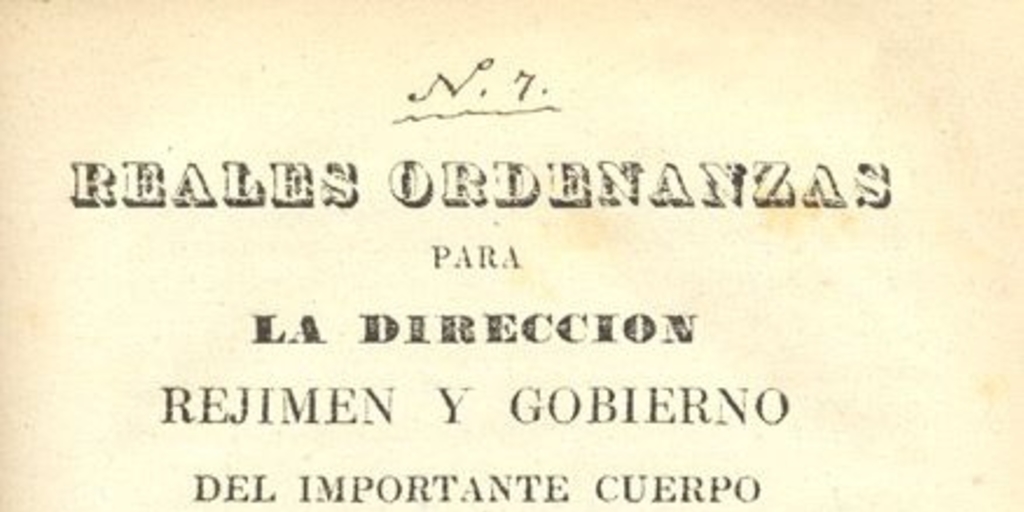 Reales Ordenanzas para la dirección, rejimen y gobierno del importante Cuerpo de la Mineria de Nueva España y de su Real Tribunal de Orden de su Magestad impresa en Madrid año de 1783