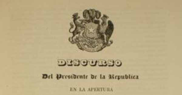 Discurso del Presidente de la República en la apertura del Congreso Nacional de 1843