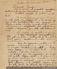 Carta a Emilia Toro : Santiago 18 de septiembre de 1891