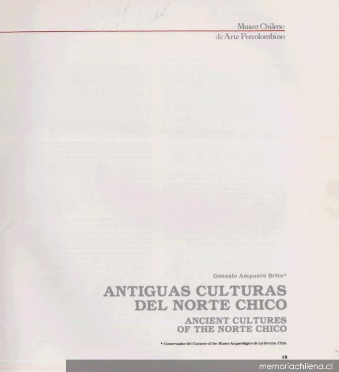 Antiguas culturas del Norte Chico