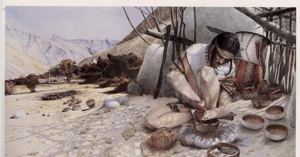 Recreación ceramista diaguita, período agroalfarero tardío : 1200-1470 d. C.