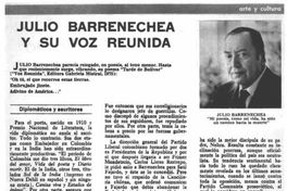 Julio Barrenechea y su Voz reunida