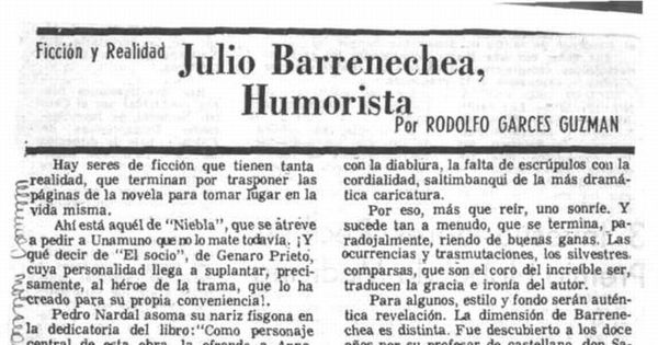 Julio Barrenechea : humorista