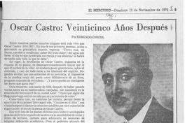 Óscar Castro: veinticinco años después