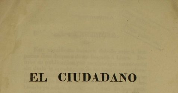 El ciudadano Ramón Freyre a sus conciudadanos