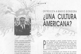 ¿Una cultura americana?