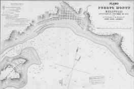 Plano de Puerto Montt, Melipulli, levantado en noviembre de 1859