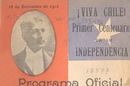 Programa oficial de nuestro Centenario : con ampliación del popular elaborado por la Ilustre Municipalidad