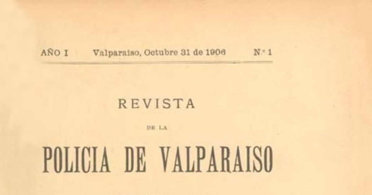 Alcoholismo, vagancia en Valparaíso