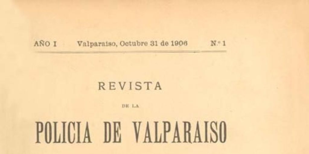 Alcoholismo, vagancia en Valparaíso