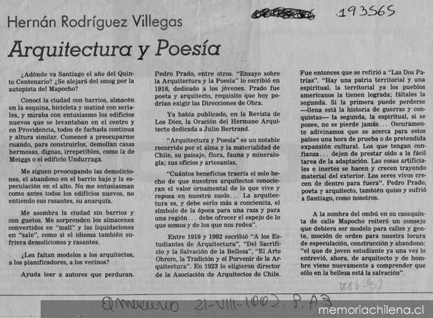 Arquitectura y poesía