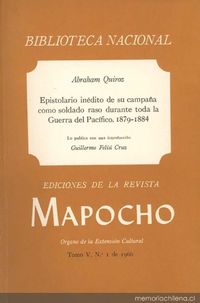 Carta, 1879, San Bernardo, Chile a Luciano Quiroz, Quillota, Chile