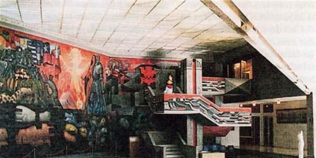 El mural Presencia de América Latina en la Casa del Arte