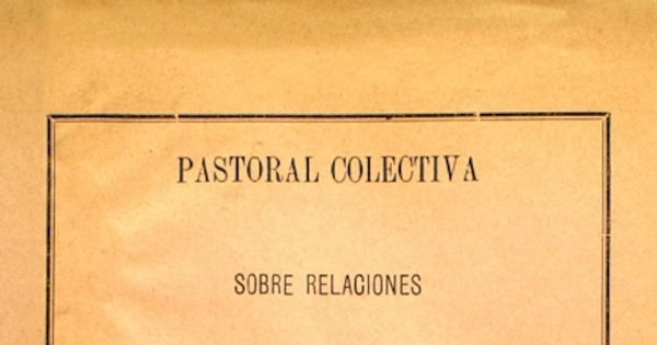 Pastoral colectiva sobre relaciones entre la Iglesia i el Estado