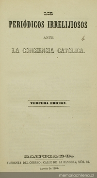 Los Periódicos irrelijiosos ante la conciencia católica