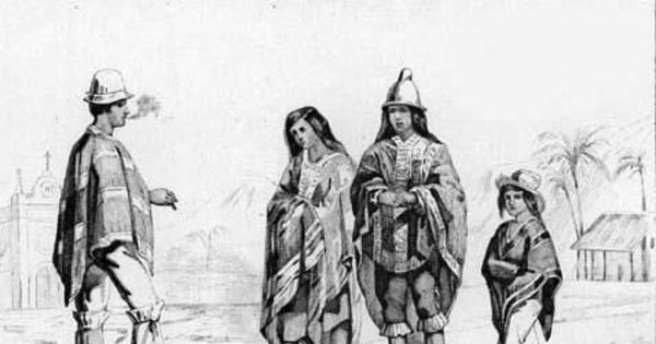 Vestimenta de chilenos, siglo XIX