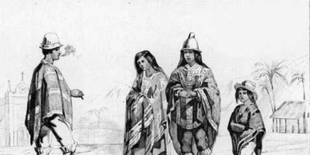 Vestimenta de chilenos, siglo XIX
