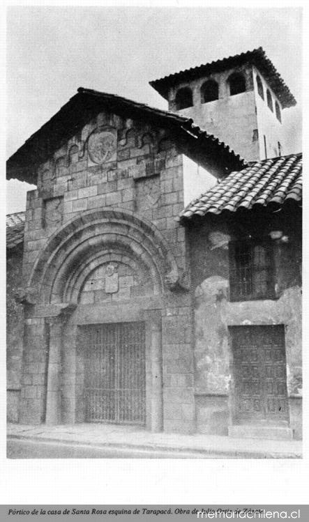 Pórtico de la casa de Los Diez