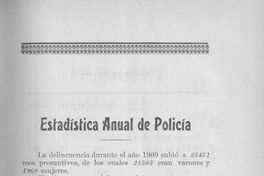 Estadística anual de policía